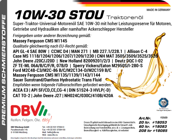 10W-30 (STOU) TRAKTORENÖL