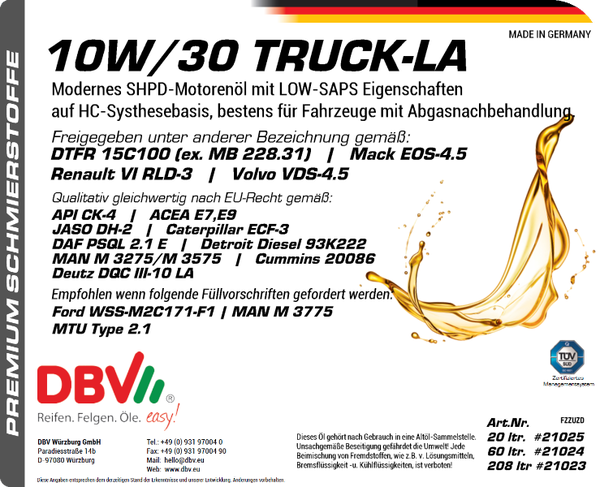 10W-30 TRUCK-LA