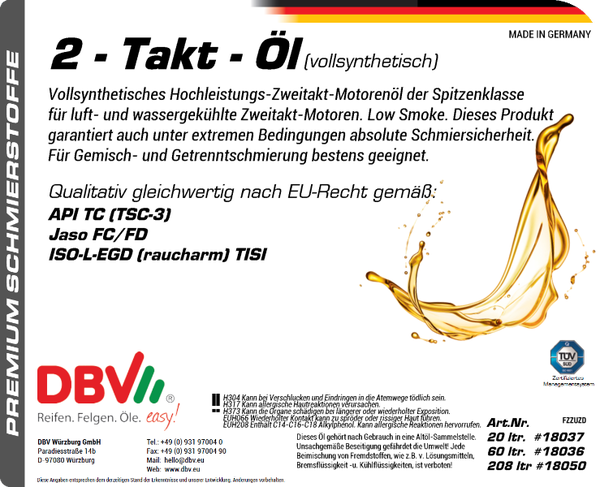 2-TAKT-ÖL (VOLLSYNTHETISCH)