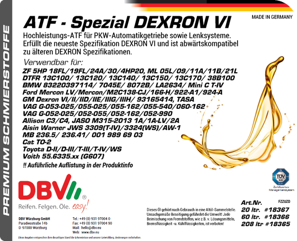ATF SPEZIAL DEXRON VI