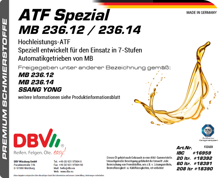 ATF SPEZIAL MB 236.12 / 236.14