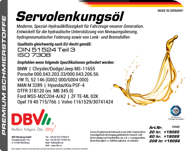 SERVOLENKUNGSÖL