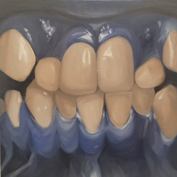 ''Blue'' original oil painting