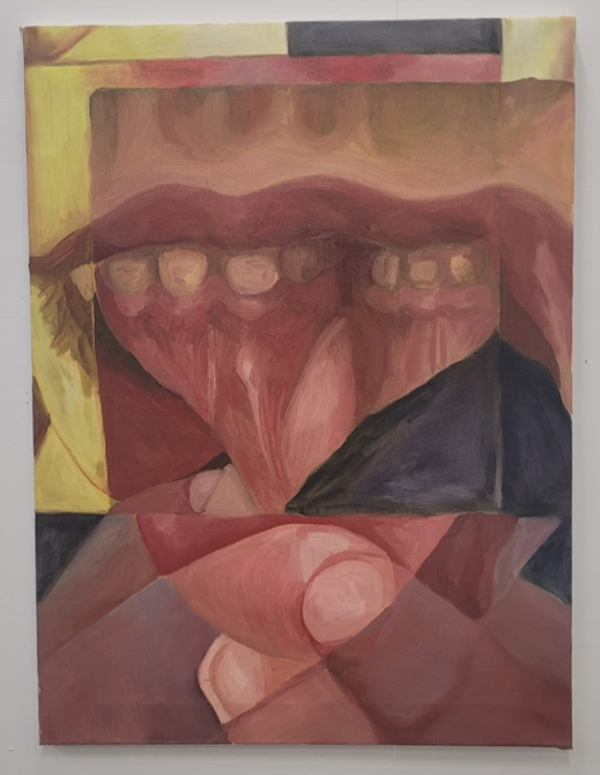 ''Finger in Mouth'' original painting
