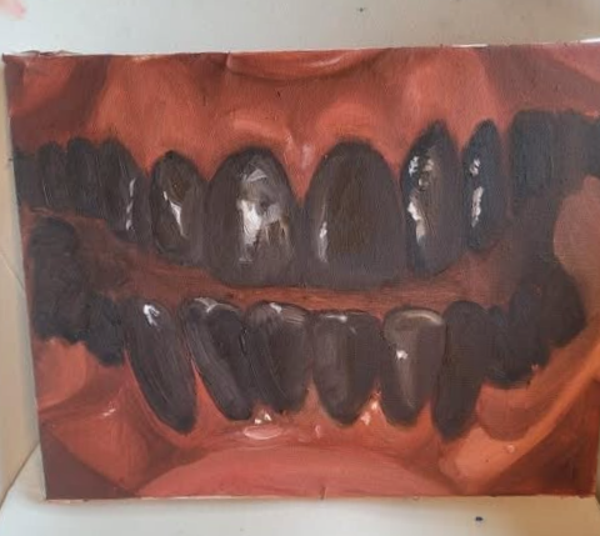 ''What is Left'' original oil painting