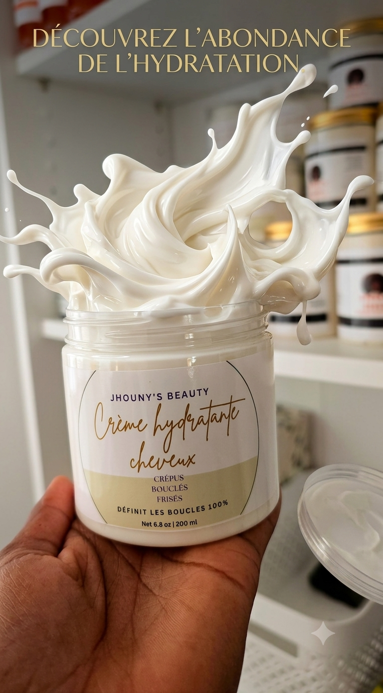 Crème hydratante démêlant coiffante
