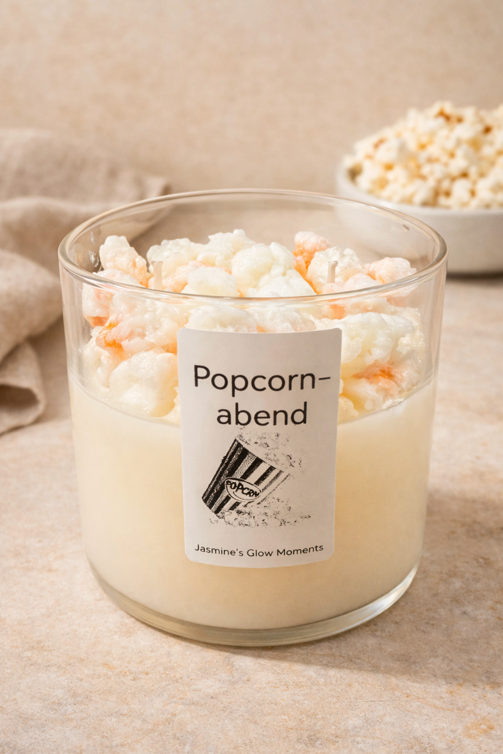 Popcornabend -Kerze