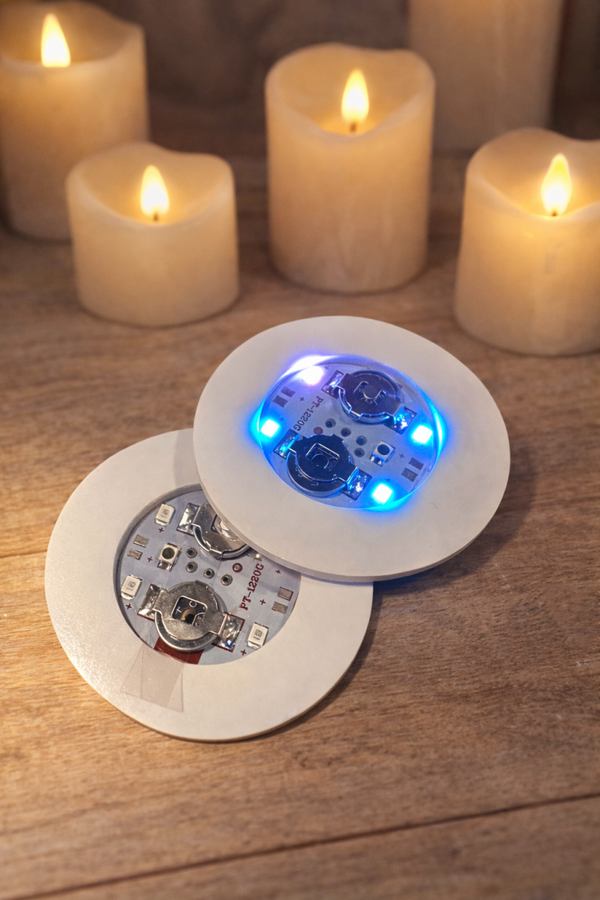 LED- Ring mit farbigen Lichteffekten
