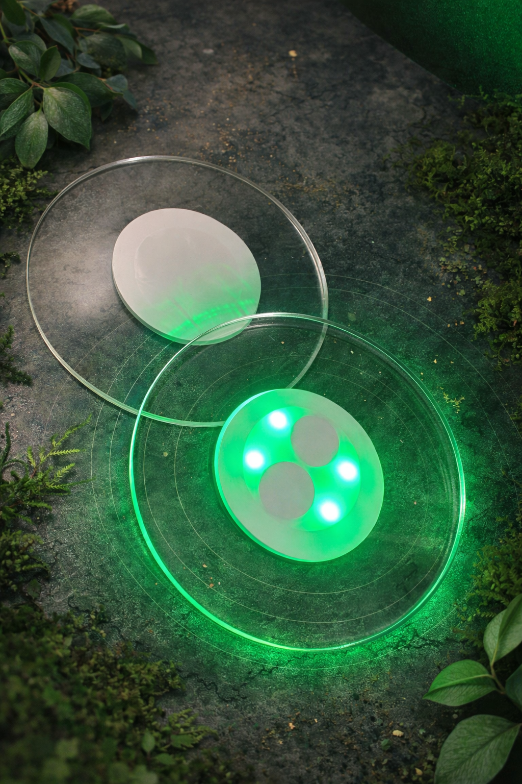 LED-Untersetzer für Kerzen & Gläser