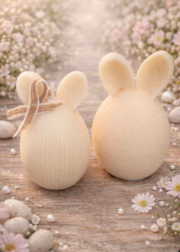 Standkerzen - Hasenpaar