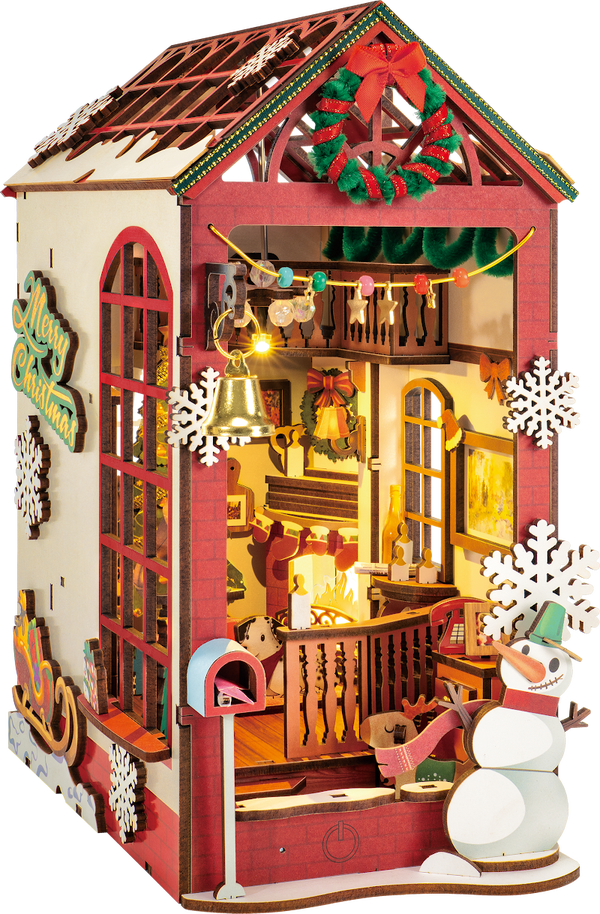 TGC07 Rolife Book Nook Christmas Indoor Scene