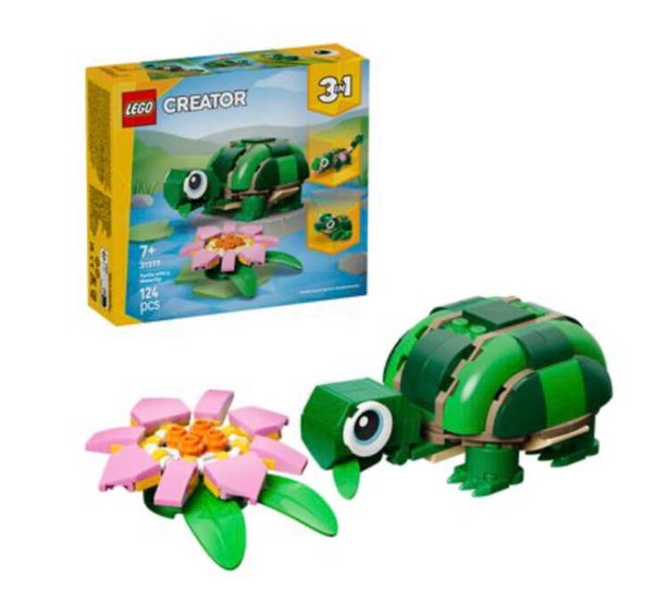LEGO 31377 CREATOR SCHILDPAD MET WATERLELIE