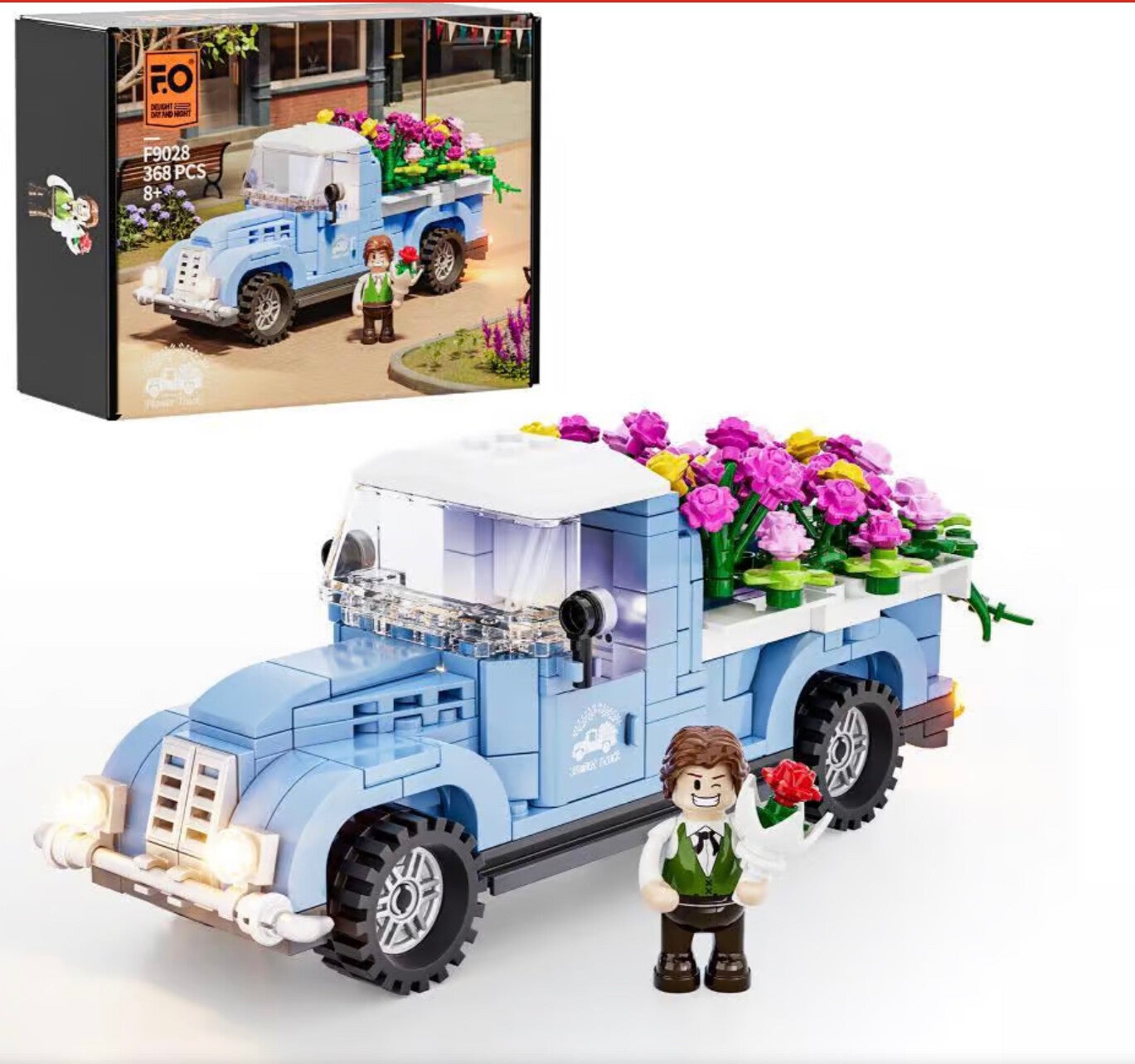 F9028 LUMIBRICKS Flower Truck