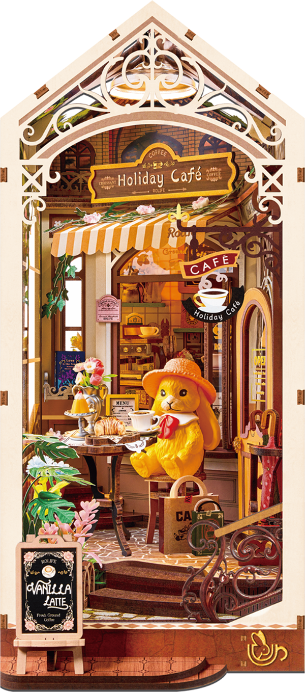TGB15 Rolife Book Nook Holiday Café