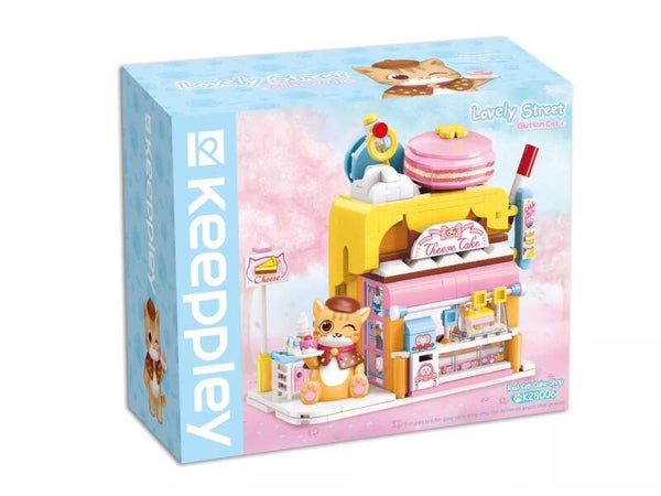 K28006 KEEPPLAY Red Cat Cake Shop