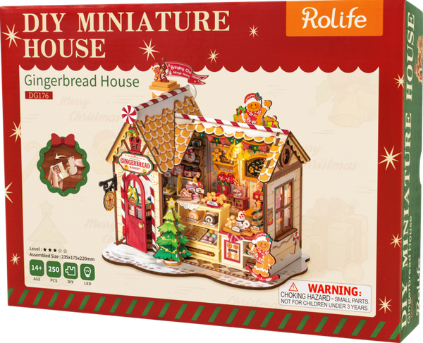 DG176 Rolife Gingerbread House