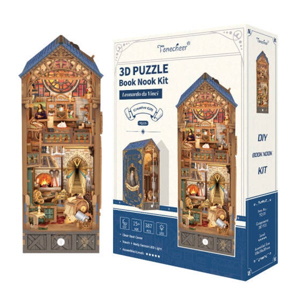 TQ 135 Tonecheer Book Nook Leonardo da Vinci