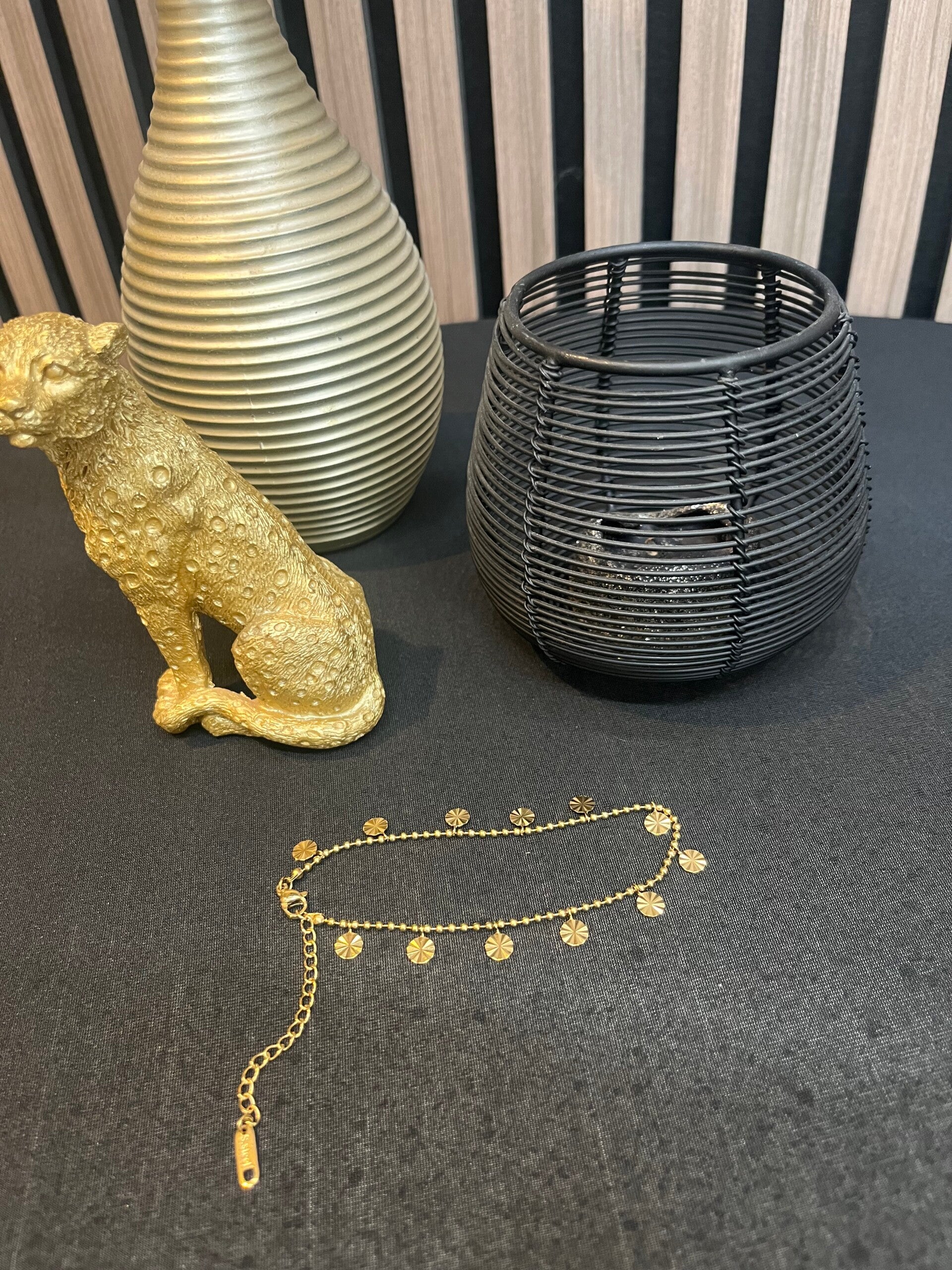 Enkelbandje goud 014