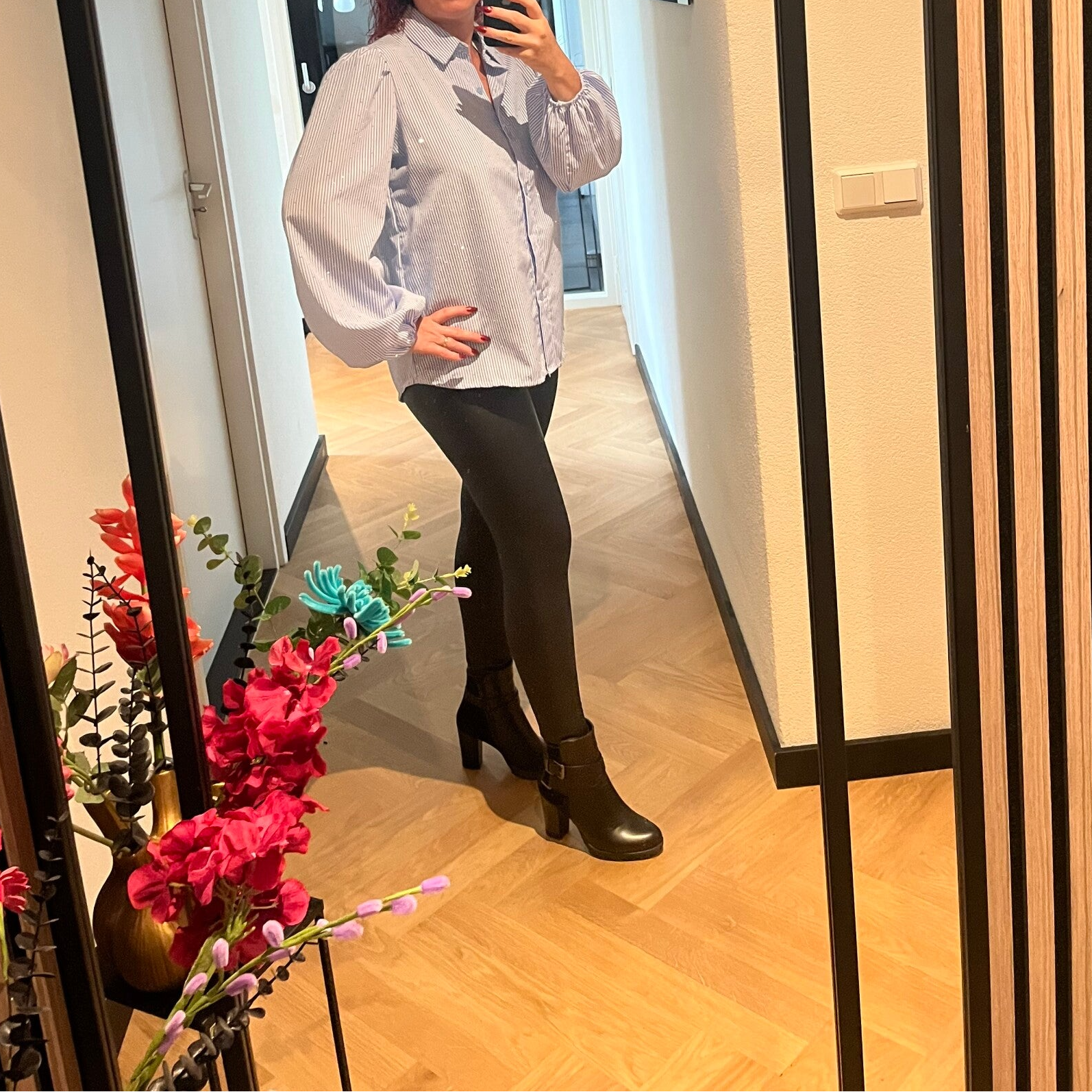 Blouse met steentjes