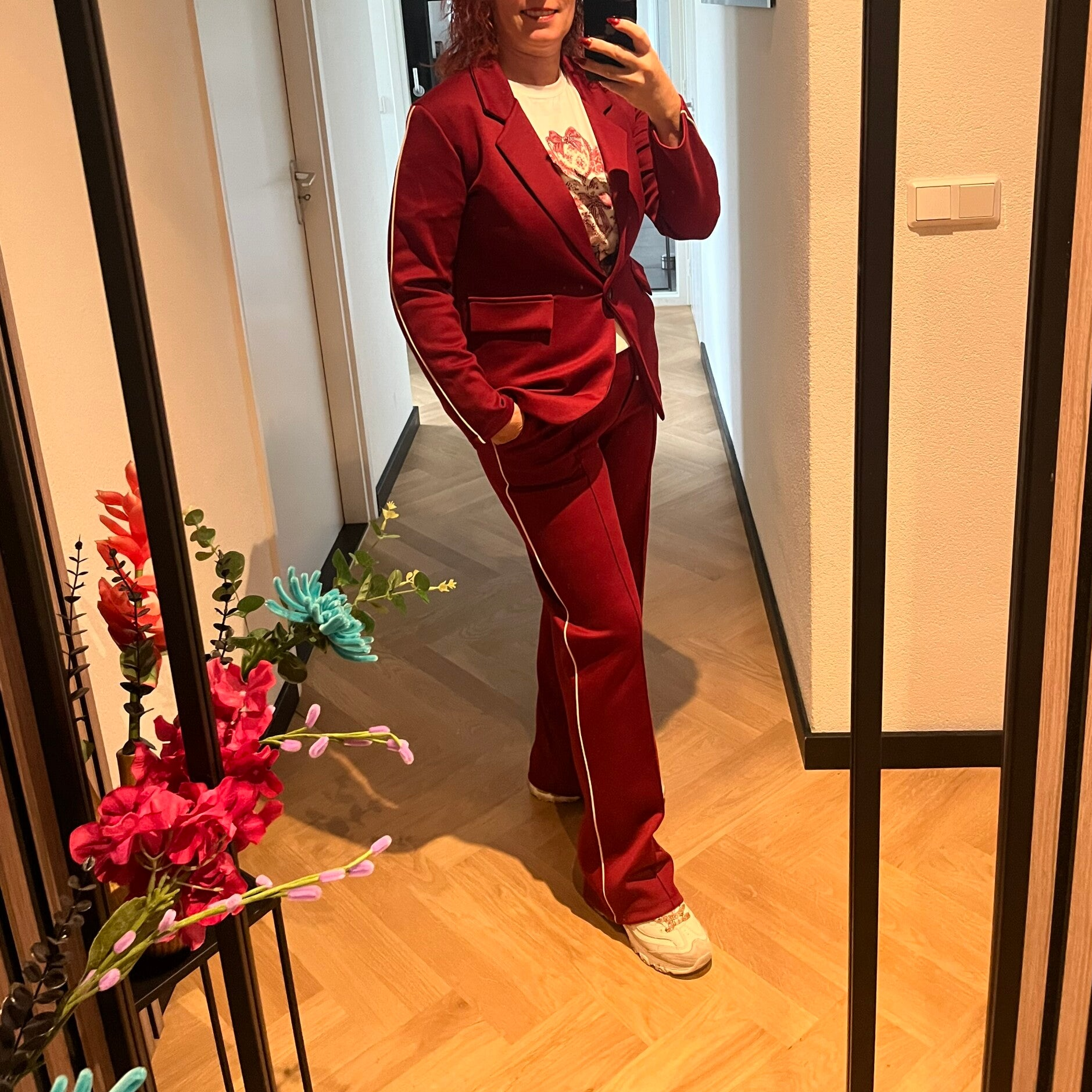 Jas met witte streep