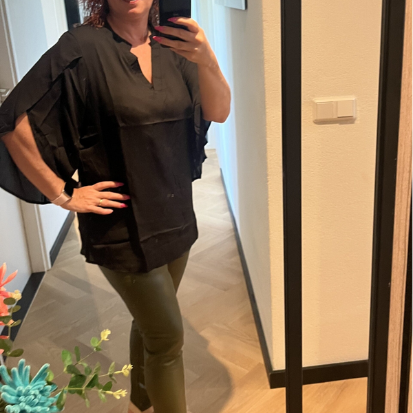 Blouse met open mouwen