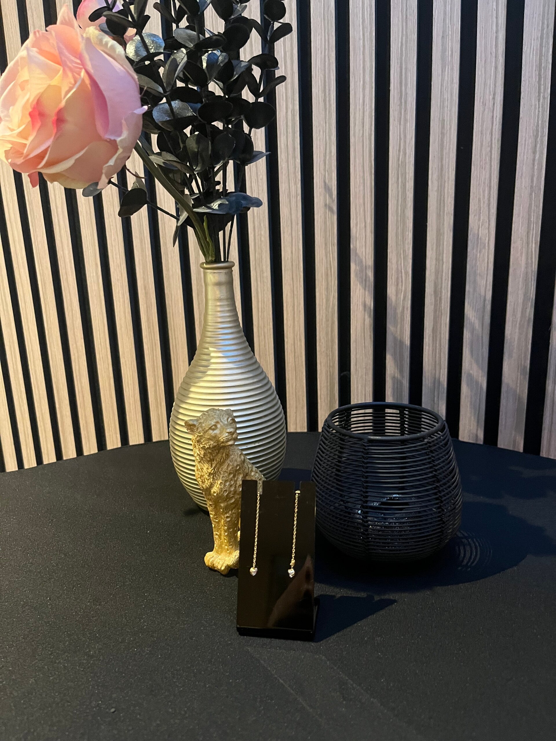 Pull through oorbellen goud 520