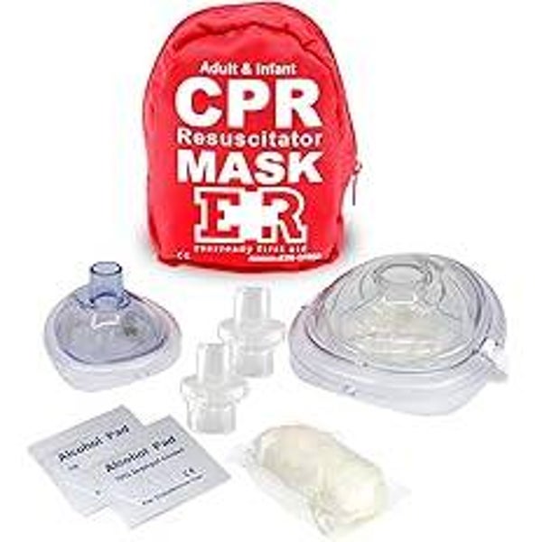 CPR mask with one way valve