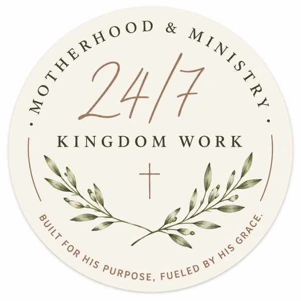 Motherhood/Ministry 24/7 Sticker