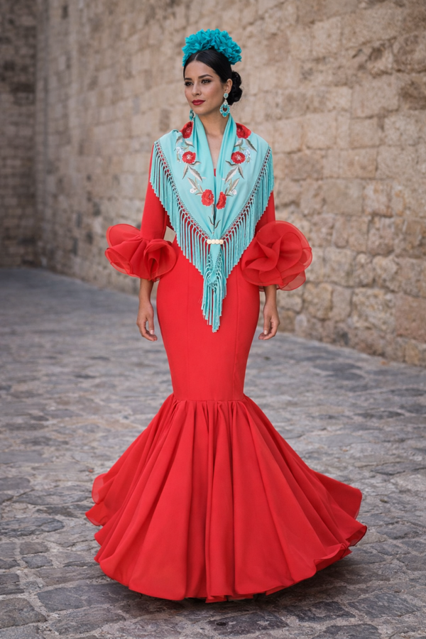 Mod. Gala Volumen Rojo liso