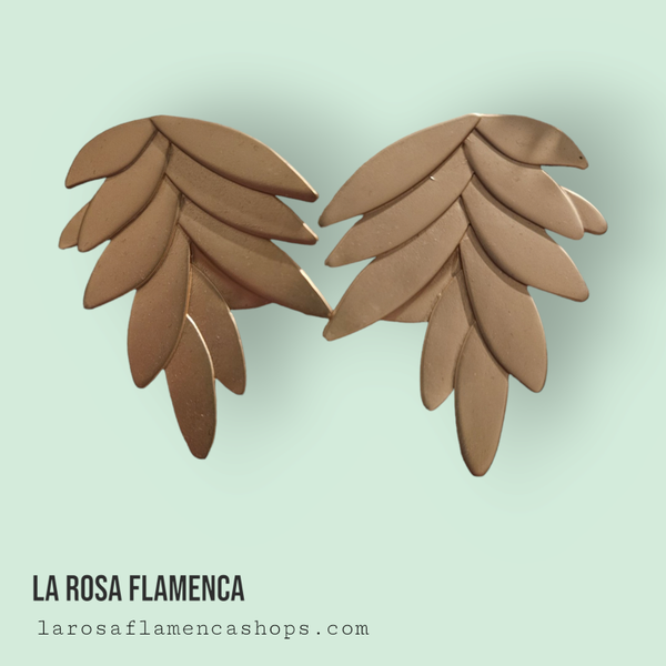 Pendiente pétalos de hoja