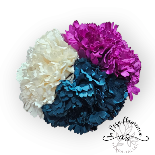 Ramillete  claveles tricolor