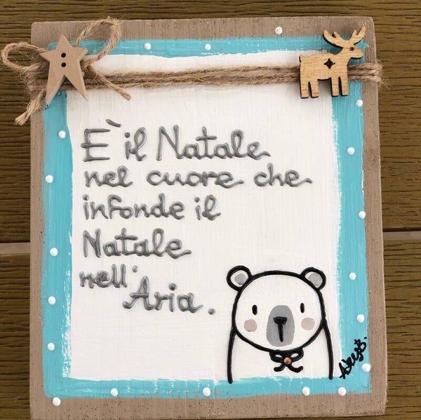 Quadretto dedica Natale cod. DNAT03
