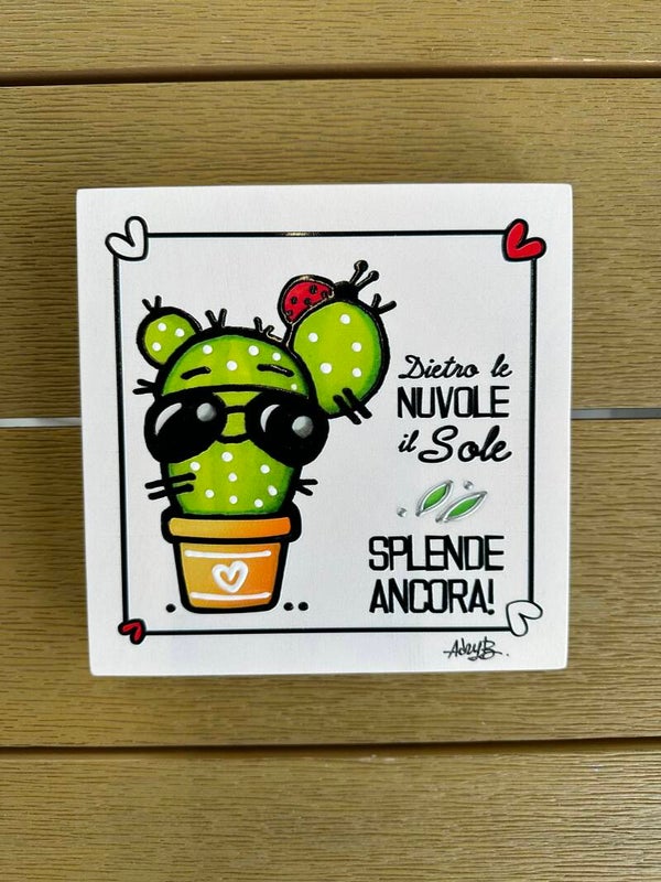 Quadrotto Dedica 17x17 - cod. 016 tg. L