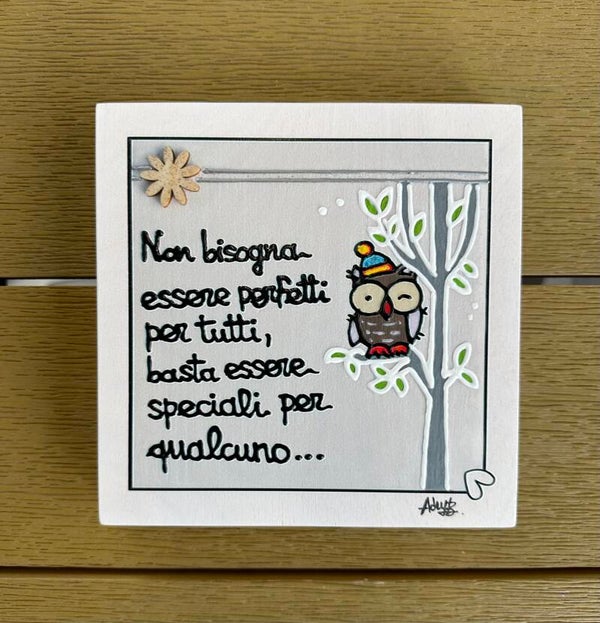 Quadrotto Dedica 17x17 - cod. 029 tg. L