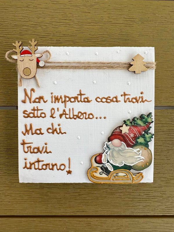 Quadretto dedica Natale cod. DNAT02