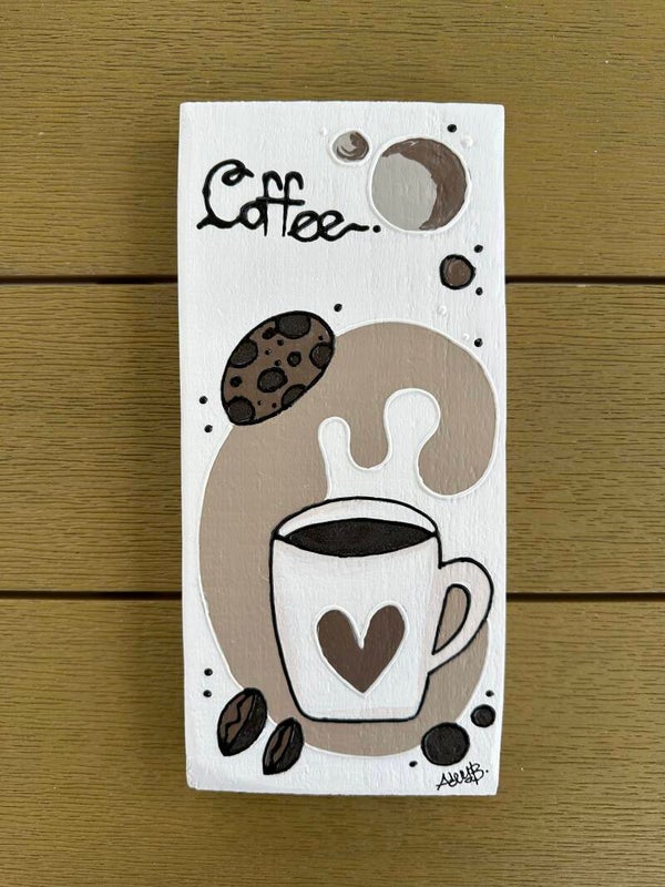Vintage Coffee Pianta black and white legno vintage - cod. LVINT03