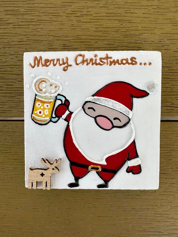 Dec. Babbo Natale birra cod. DNAT15