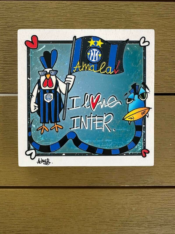 Quadrotto Inter - cod. 033 - Quadro calcio INTER