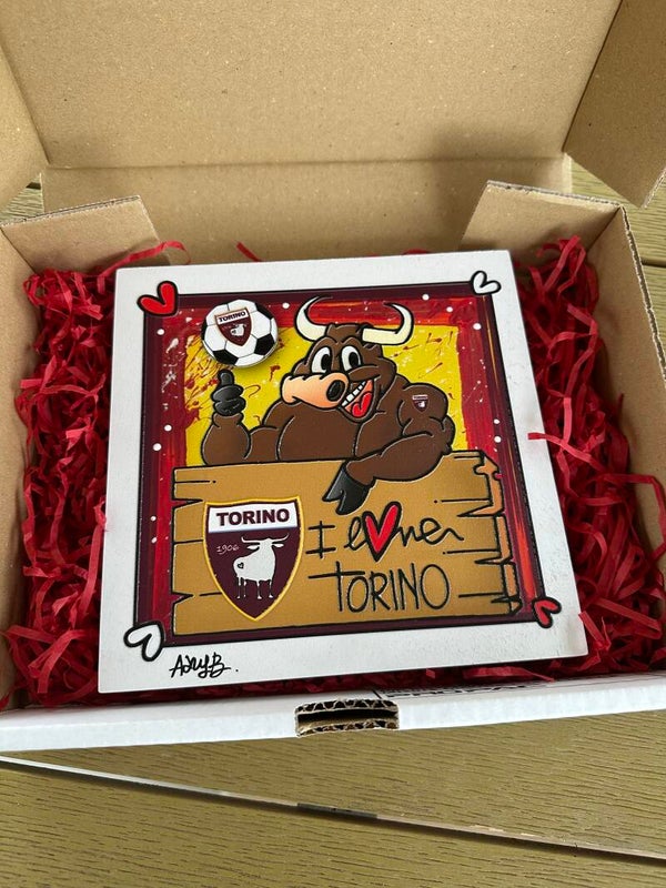 Quadrotto Torino - cod. 032 - Quadro calcio Torino