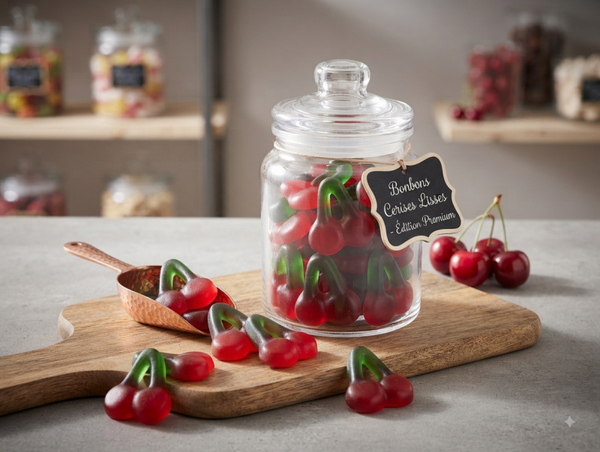Cerises lisses .