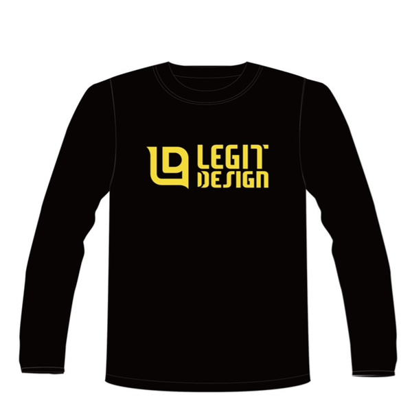 Legit Design T-Shirt Lomg Gold 23