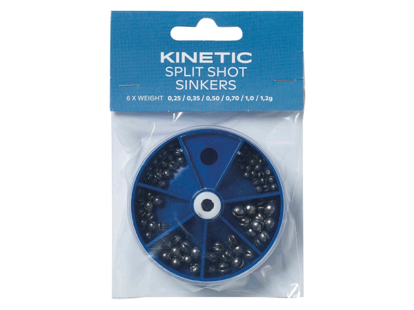 KINETIC SPLIT SHOT LEAD SINKERS ASSORTMENT