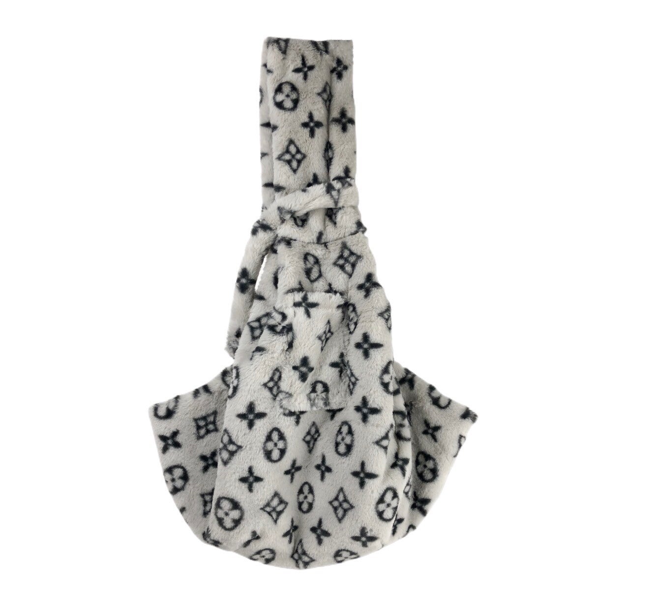 LV pluche wit draagzak