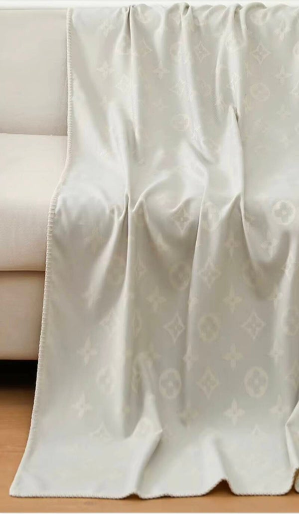 Interieurkleed met LV-print - 130 x 190 cm Wit