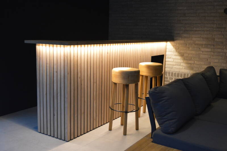 Toog met ledverlichting