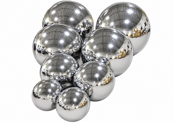 Opblaasbare spiegelballen set van 8