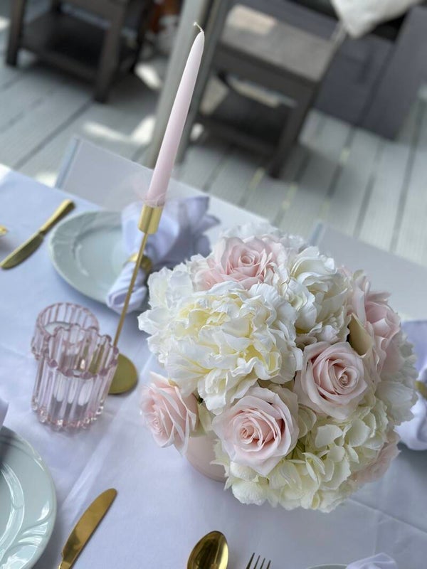 6 Tafel Boeketten in pot