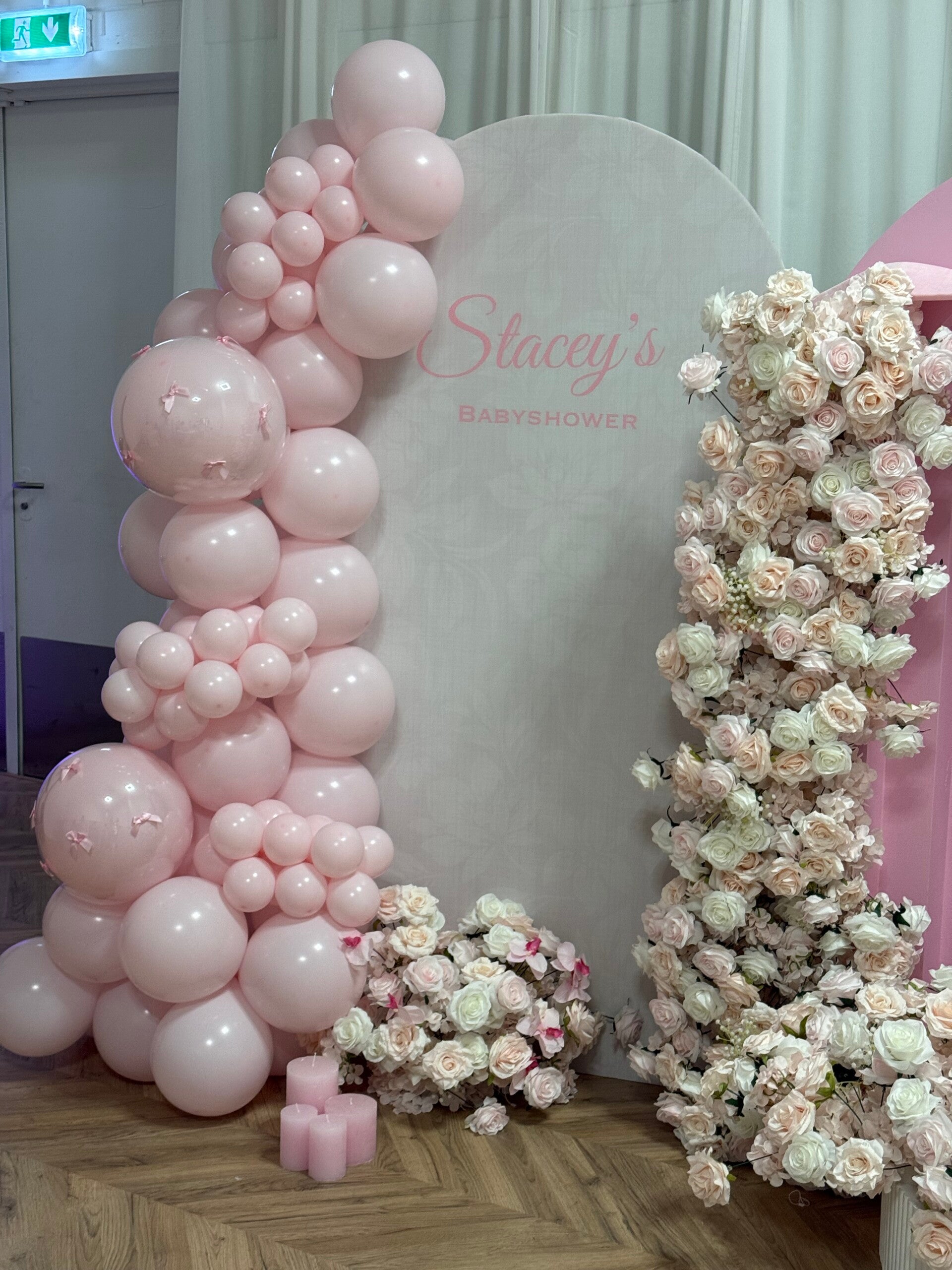 Bloemen set licht roze & wit