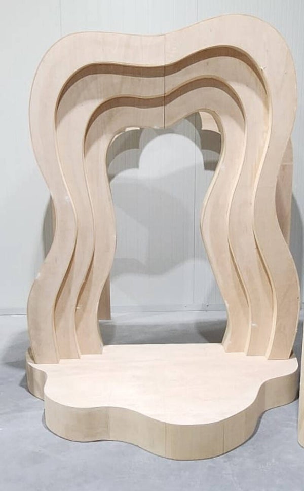 Backdrop Medium Wave incl podium