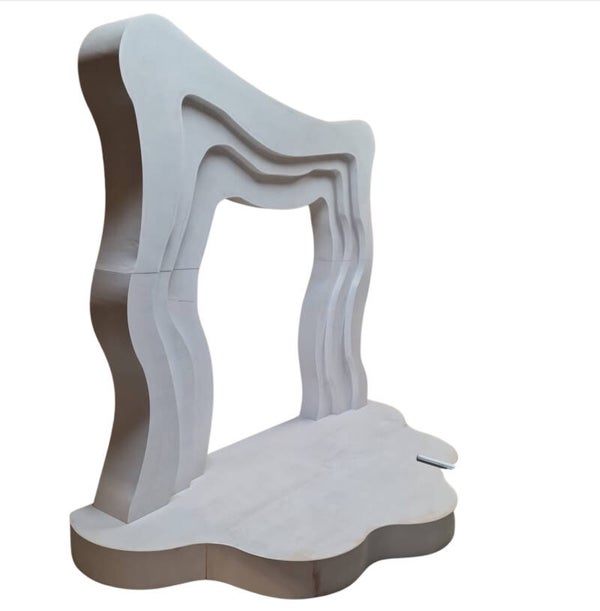 Wavey backdrop excl. podium